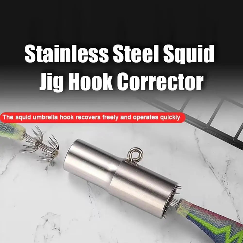 Stainless Steel Squid Hook Corrector & Recovery Tool Hook Recovery Tool Axl