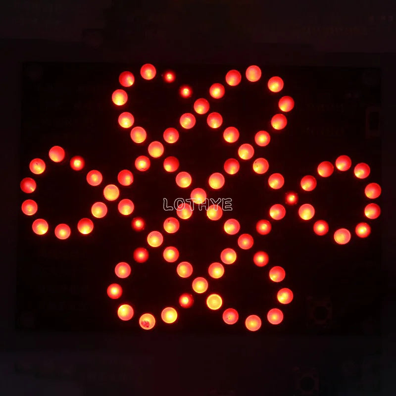 LED Chinese Knot DIY Soldering Kit – 81 LED 5V Circuit Board DIY Electronics Kit Axl