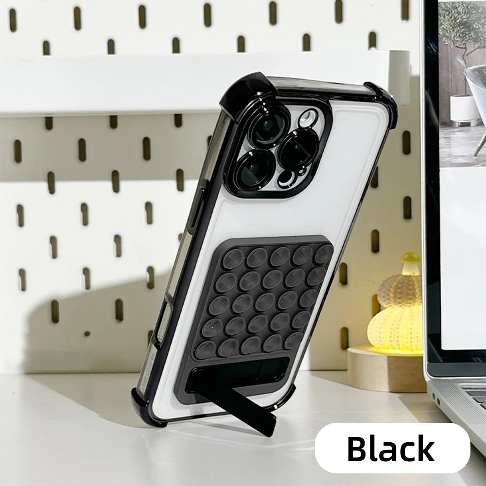 Silicone Suction Cup Phone Holder – Anti-Slip Wall Mount Pad Phone Wall Mount Axl black