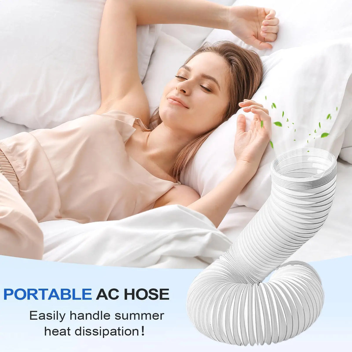 Portable AC Exhaust Hose – Adjustable Flexible Universal Duct AC Exhaust Hose Axl