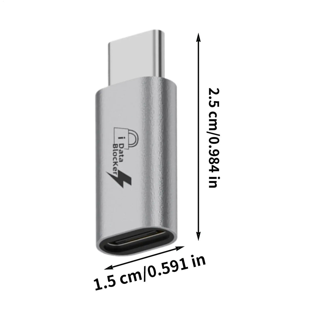 Type-C USB Data Blocker – Anti Juice Jacking Adapter USB Data Blocker Axl
