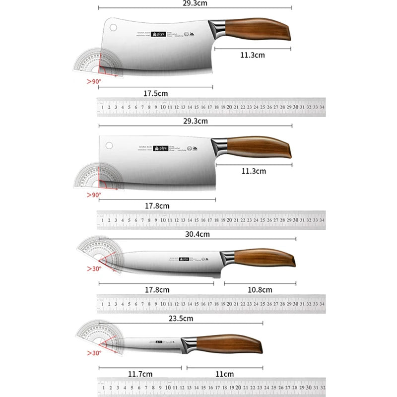 4-Piece Professional Kitchen Knife Set – Stainless Steel Kitchen Knife Set Axl