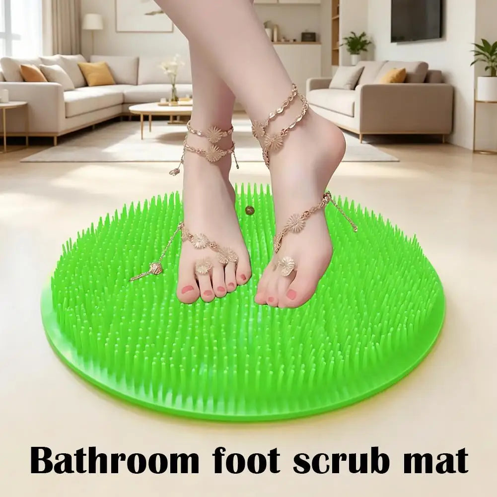Silicone Foot Scrubber Mat – Non-Slip Bath Massage Pad Foot Scrubber Mat Axl