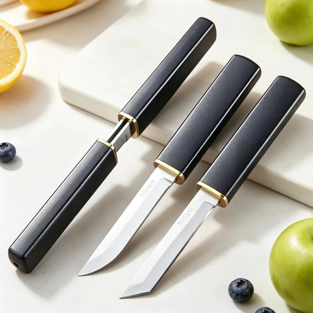 2-in-1 Double Blade Kitchen Knife – Stainless Steel Cleaver Double Blade Knife Axl