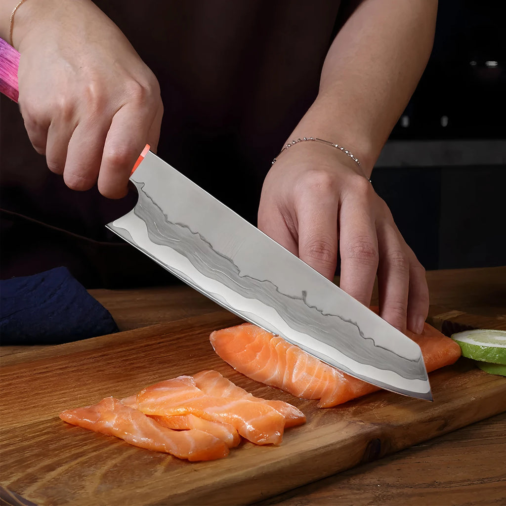 67-Layer Damascus Steel Kiritsuke Chef Knife | 8" Kitchen Blade Damascus Chef Knife Axl