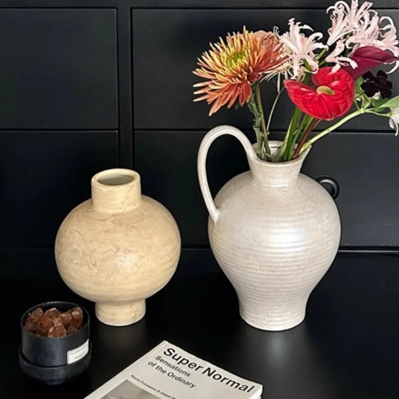 Nordic Ceramic Bud Vase Set – Wabi-Sabi Living Room Décor Ceramic Bud Vase Axl
