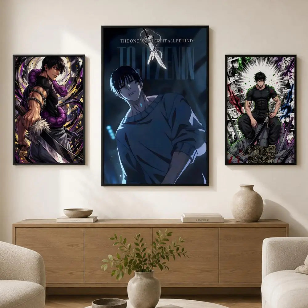 Fushiguro Toji Anime Wall Poster – Self-Adhesive HD Art Print Anime Wall Poster Axl