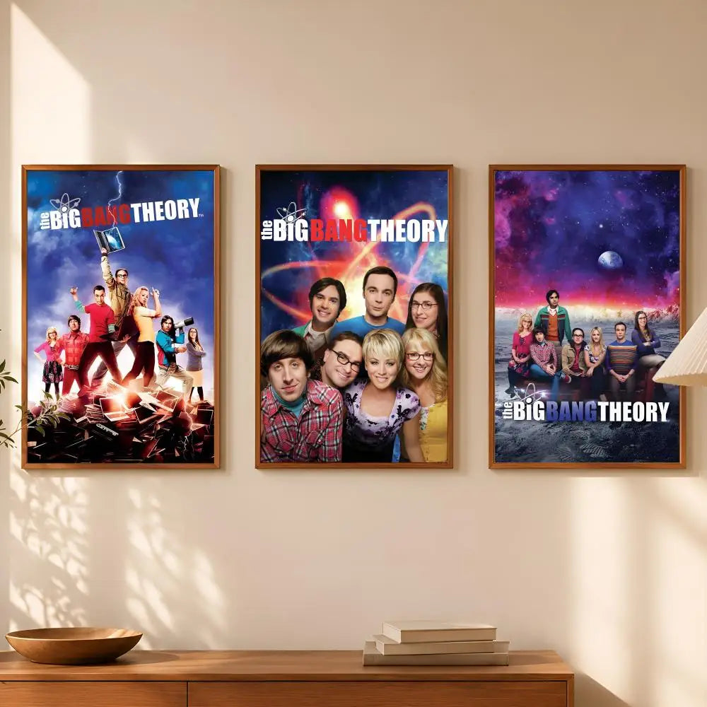 Big Bang Theory HD PVC Self-Stick Wall Poster | Waterproof Wall Art Poster Axl