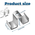 25-Piece Metal Grating Saddle Clips – Weatherproof Fasteners Grating Saddle Clips Axl Silver