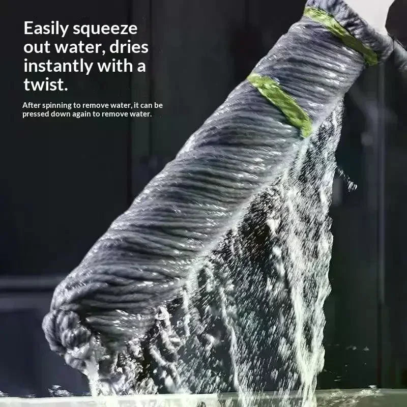 360° Self-Wringing Spin Mop – 2-in-1 Dry & Wet Floor Cleaner Spin Mop Axl