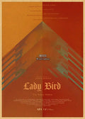 Lady Bird Movie Retro Kraft Paper Poster | Vintage Wall Art