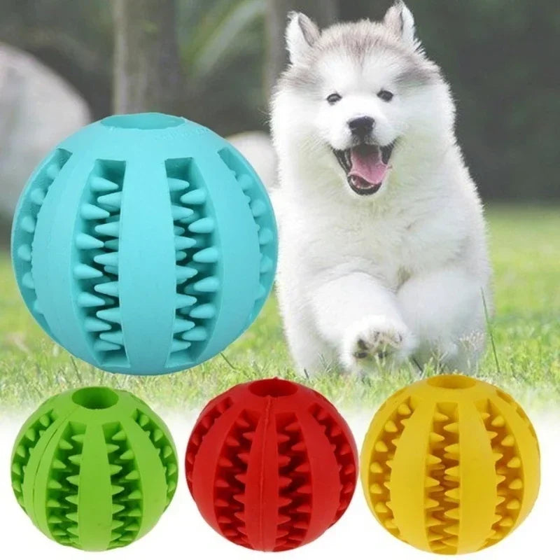 Silicone Dog Chew Ball – Interactive Puppy Teething Toy Dog Chew Toy Axl