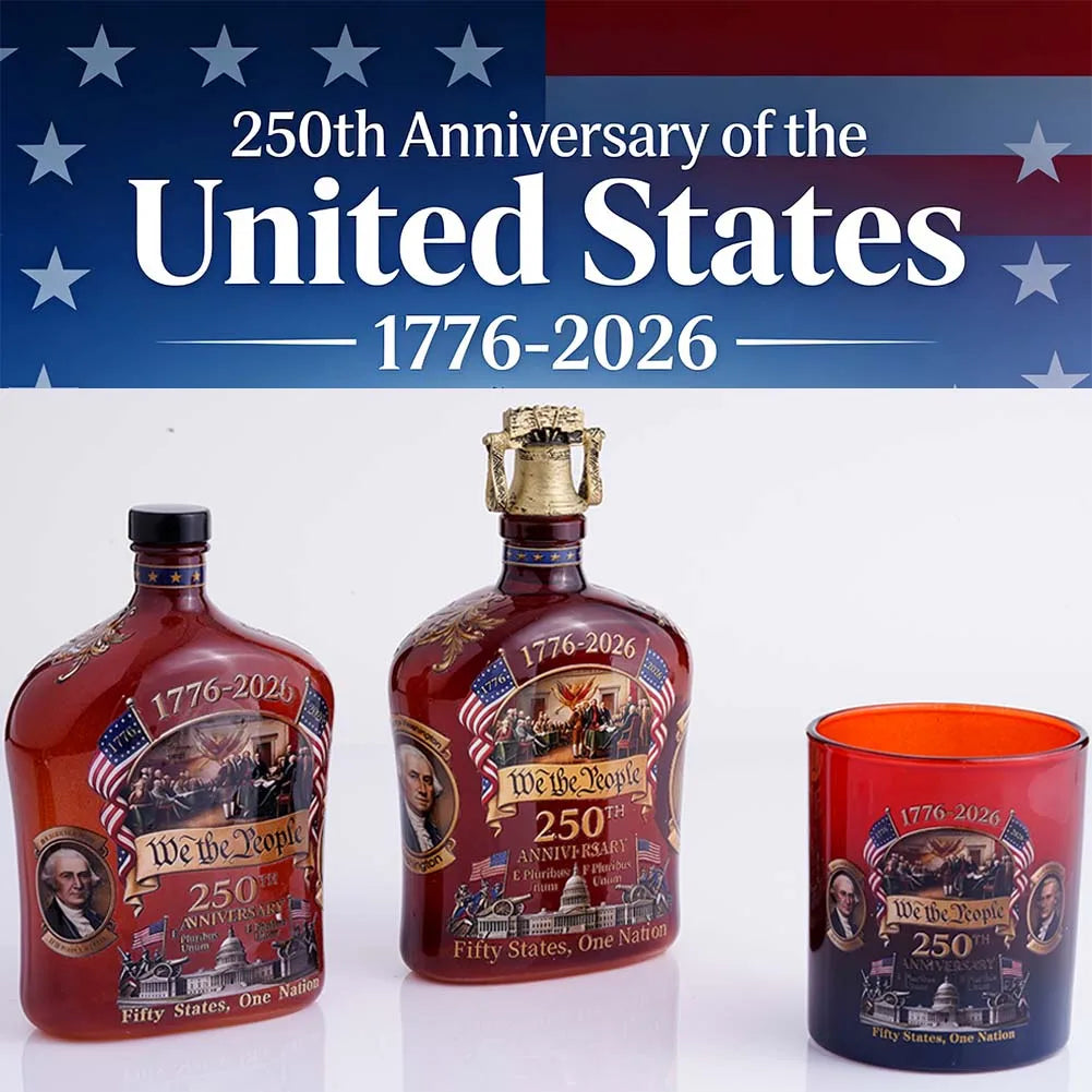 250th Anniversary Glass Decanter | 1776–2026 Collectible Collectible Decanter Axl