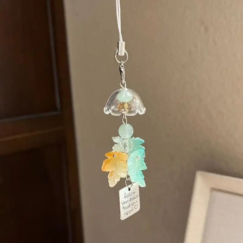 Resin Jasmine Wind Chime Pendant – Chinese Style Bag Charm Resin Bag Charm Axl A2