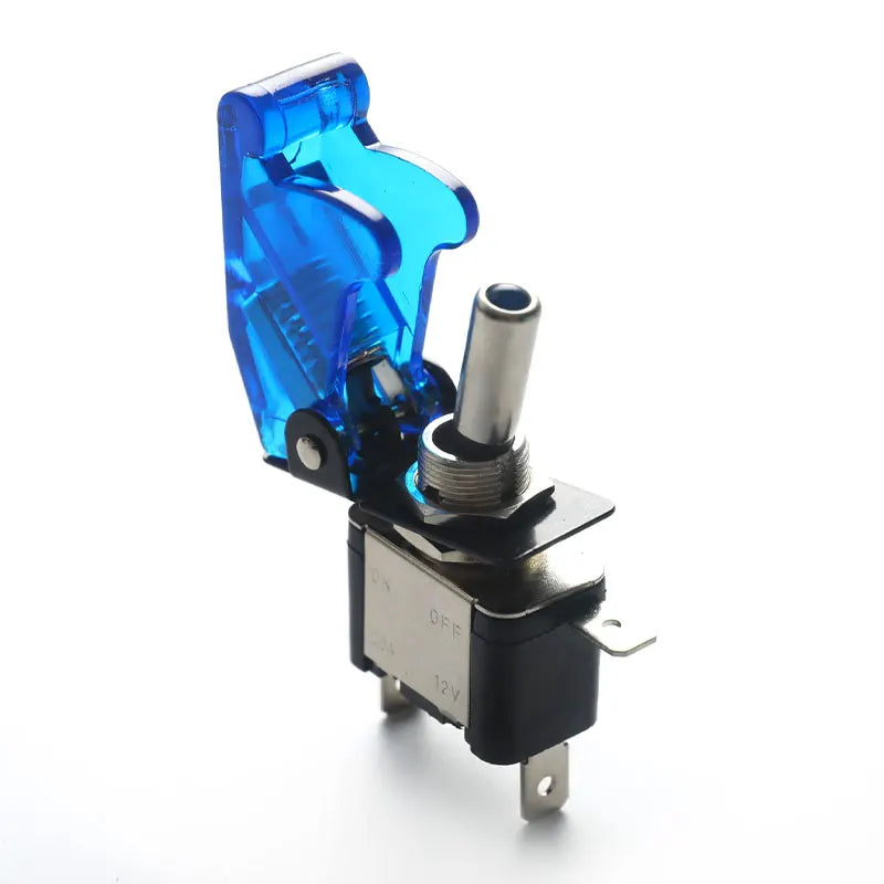 LED Toggle Switch Aircraft Flip Guard Cover – 12V Car Truck LED Toggle Switch Axl Blue
