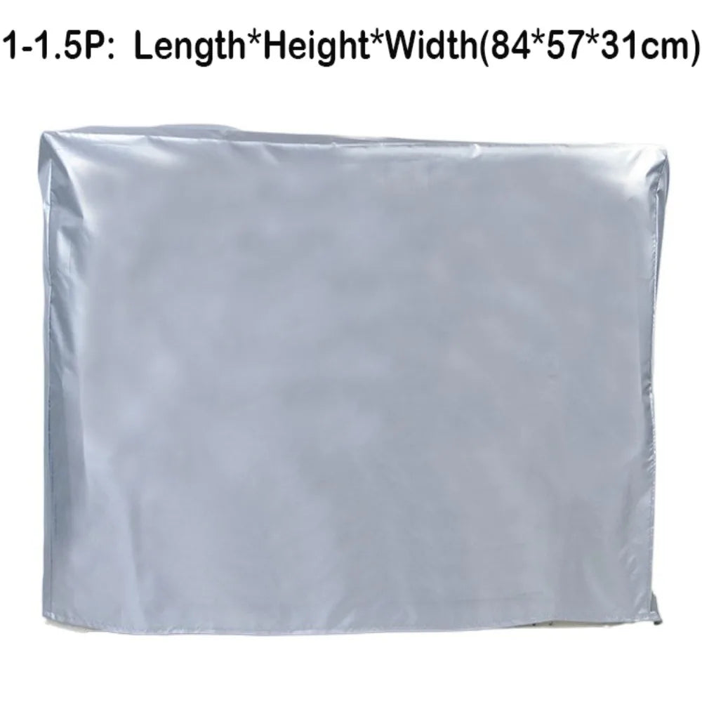 Outdoor AC Cover – Waterproof Dustproof Silver Protective Bag AC Unit Cover Axl 1-1.5P