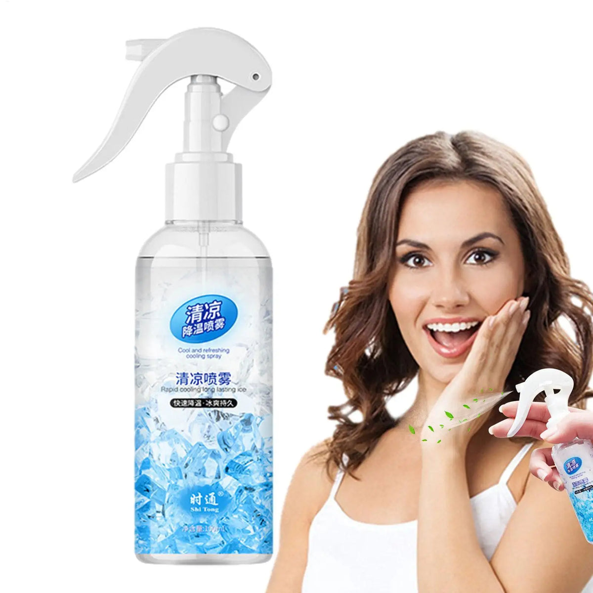 100ml Portable Cooling Mist Spray – Face & Body Summer Mist Cooling Body Spray Axl