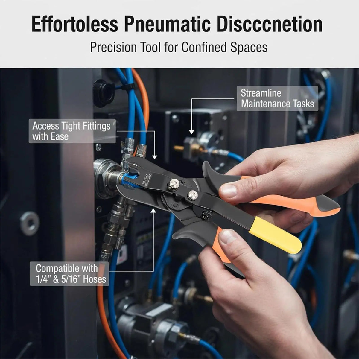 Air Line Disconnect Pliers | Carbon Steel Push-to-Connect Tool Air Line Pliers Axl