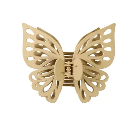 Large Hollow Butterfly Hair Claw Clip – Korean Fairy Style Hair Claw Clip Axl Khaki
