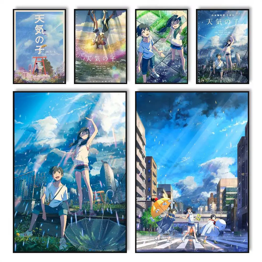 Weathering With You HD Wall Poster – Self-Adhesive Waterproof Wall Art Poster Axl