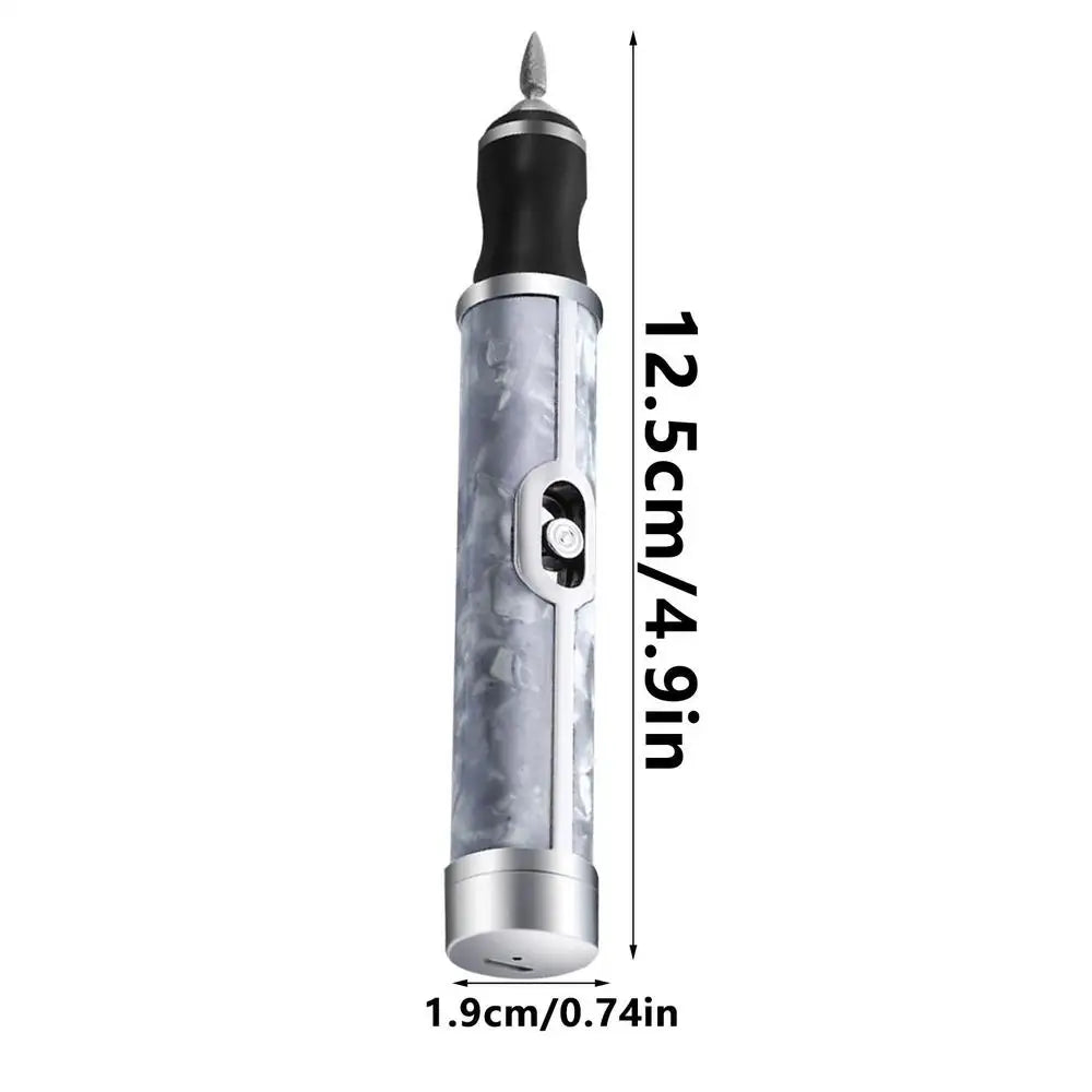 Cordless Electric Nail Grinder Kit for Thick Nails – 7 Bits Electric Nail Grinder Axl Gray