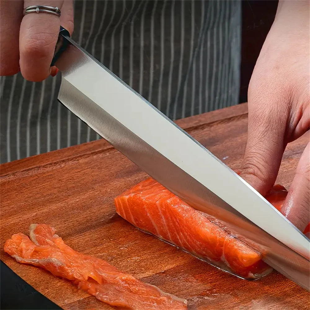 Handmade Forged Sashimi Knife – Steel Chef Slicing Knife Sashimi Slicing Knife Axl