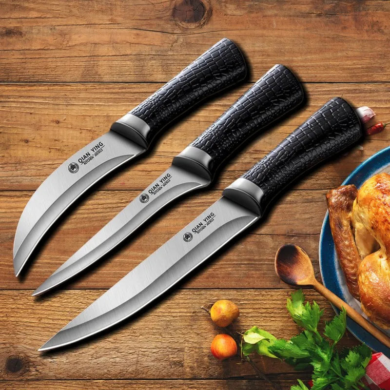 Stainless Steel Boning Knife Set – Sharp Cleaver & Slicer Boning Knife Set Axl