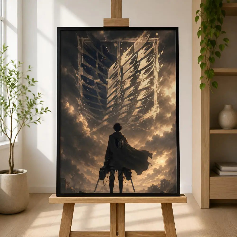Attack on Titan Wall Poster – Waterproof PVC Peel & Stick HD Art Anime Wall Poster Axl