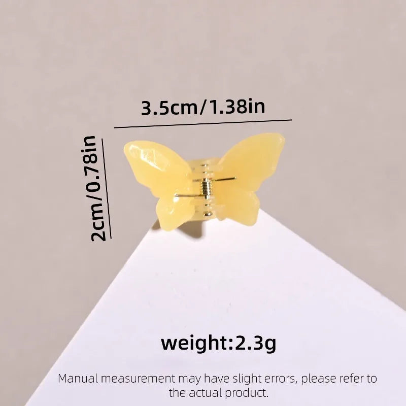 20 Pcs Mini Butterfly Hair Clips – Macaron Pastel Colors Butterfly Hair Clips Axl