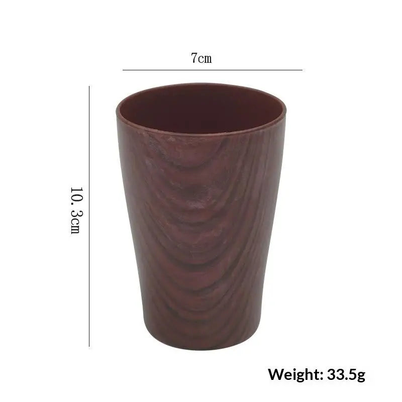 Imitation Wood Grain Mug – Vintage Handmade Coffee & Tea Cup Decorative Drinkware Mug Axl 201-300ml A2