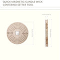 Wooden Candle Wick Centering Tool Set – 2-Pc Wick Stabilizer Candle Making Tool Axl 1 Set