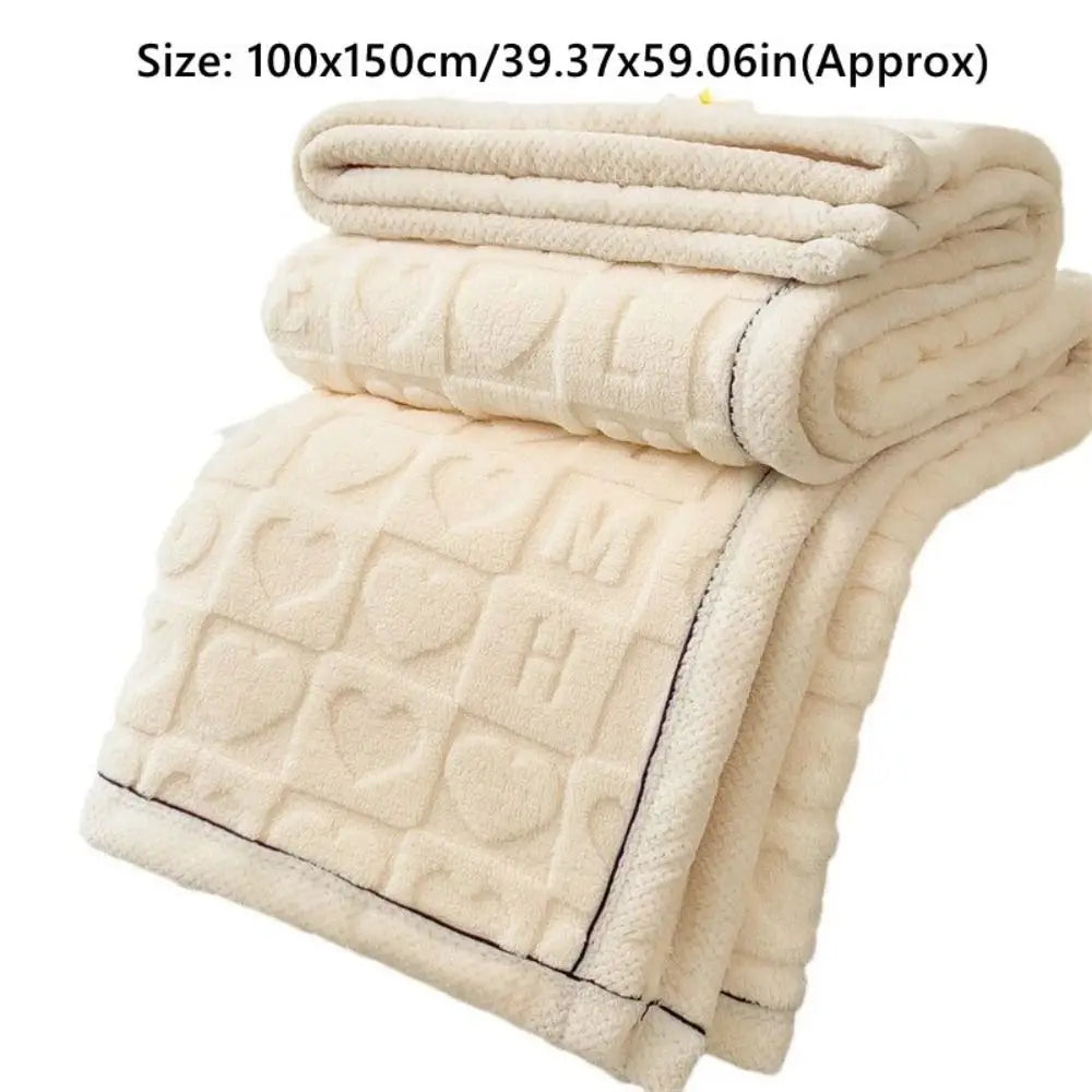 Double-Sided Fleece Plush Throw Blanket – Soft & Warm Home Office Fleece Throw Blanket Axl