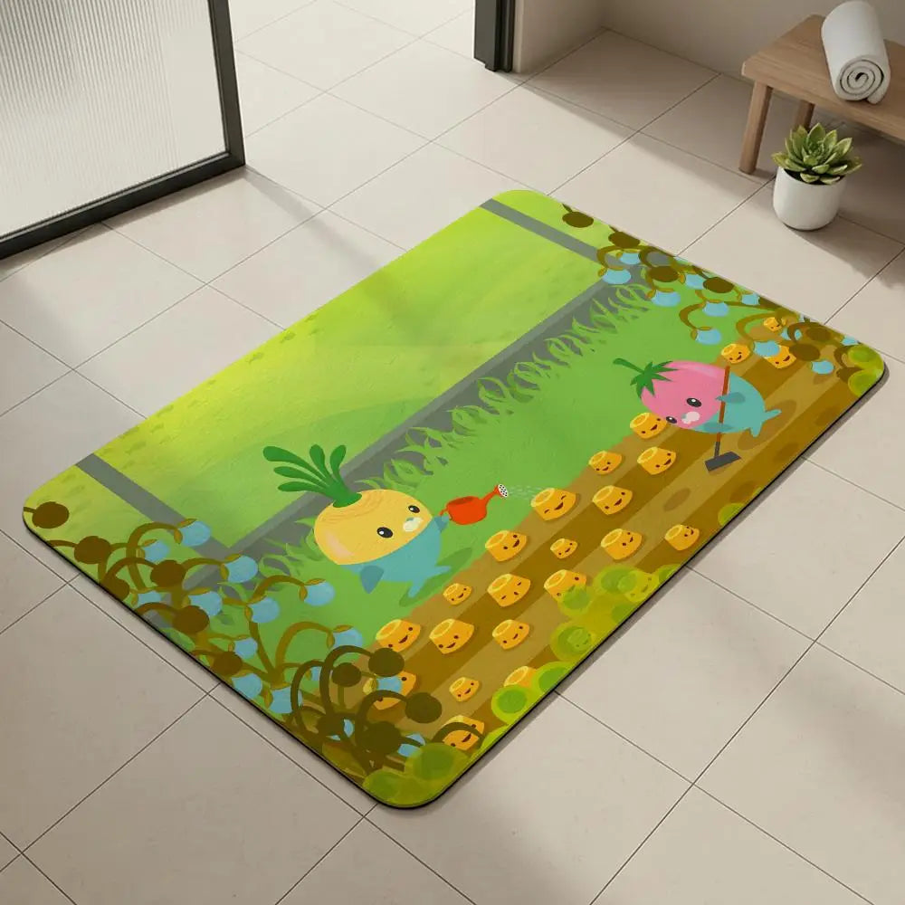 Octonauts Diatomite Bath Mat – Quick Dry & Non-Slip Diatomite Bath Mat Axl White9 40x60cm
