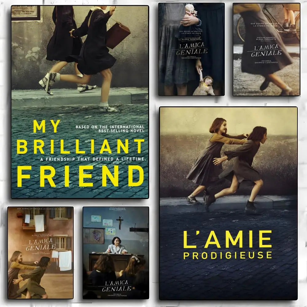 My Brilliant Friend TV Poster – Self-Adhesive Wall Sticker Wall Art Poster Axl