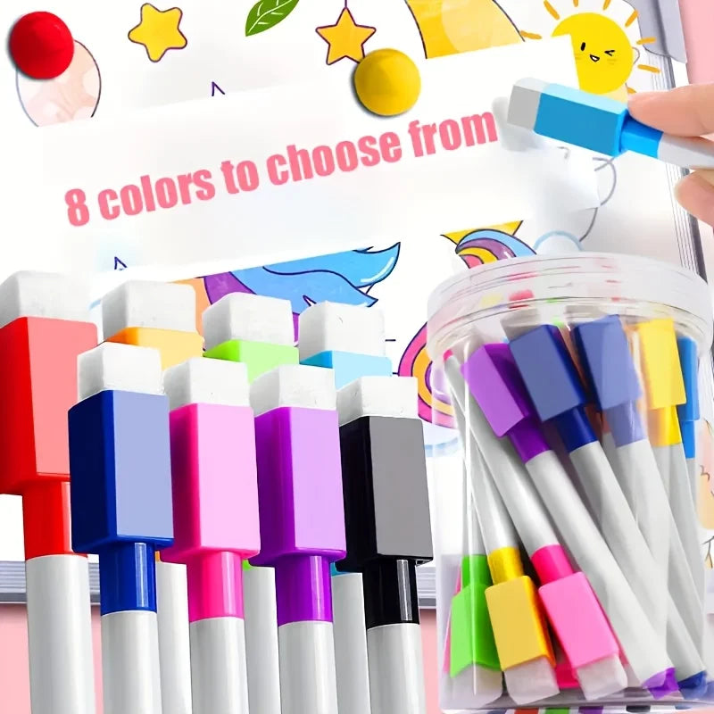 24/48-Pack Dry Erase Markers – Whiteboard, Glass & Plastic Dry Erase Markers Axl