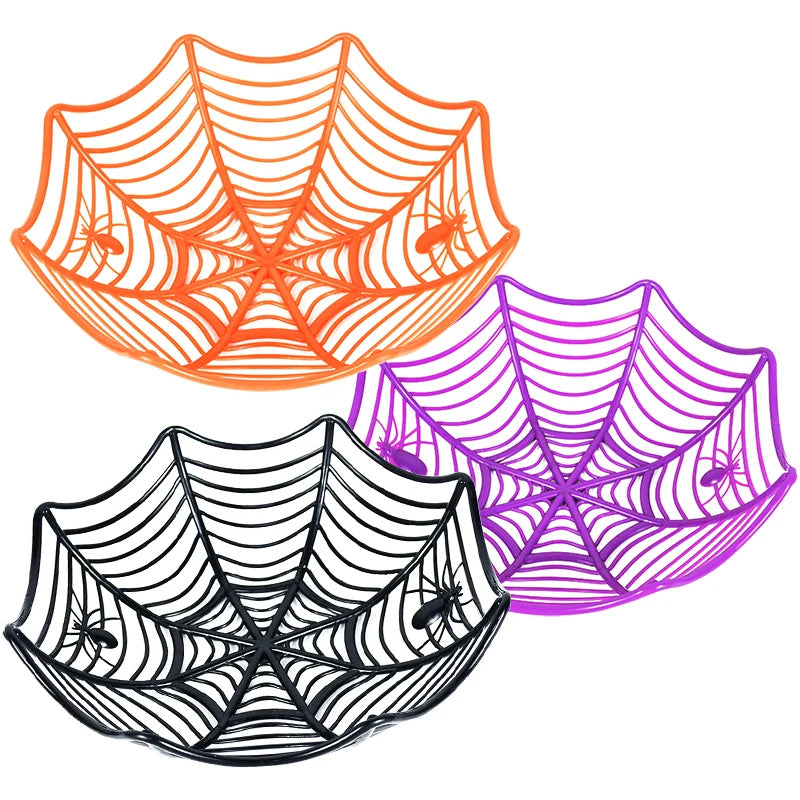 Halloween Spider Web Bowl – Candy Basket & Party Decor Halloween Candy Bowl Axl