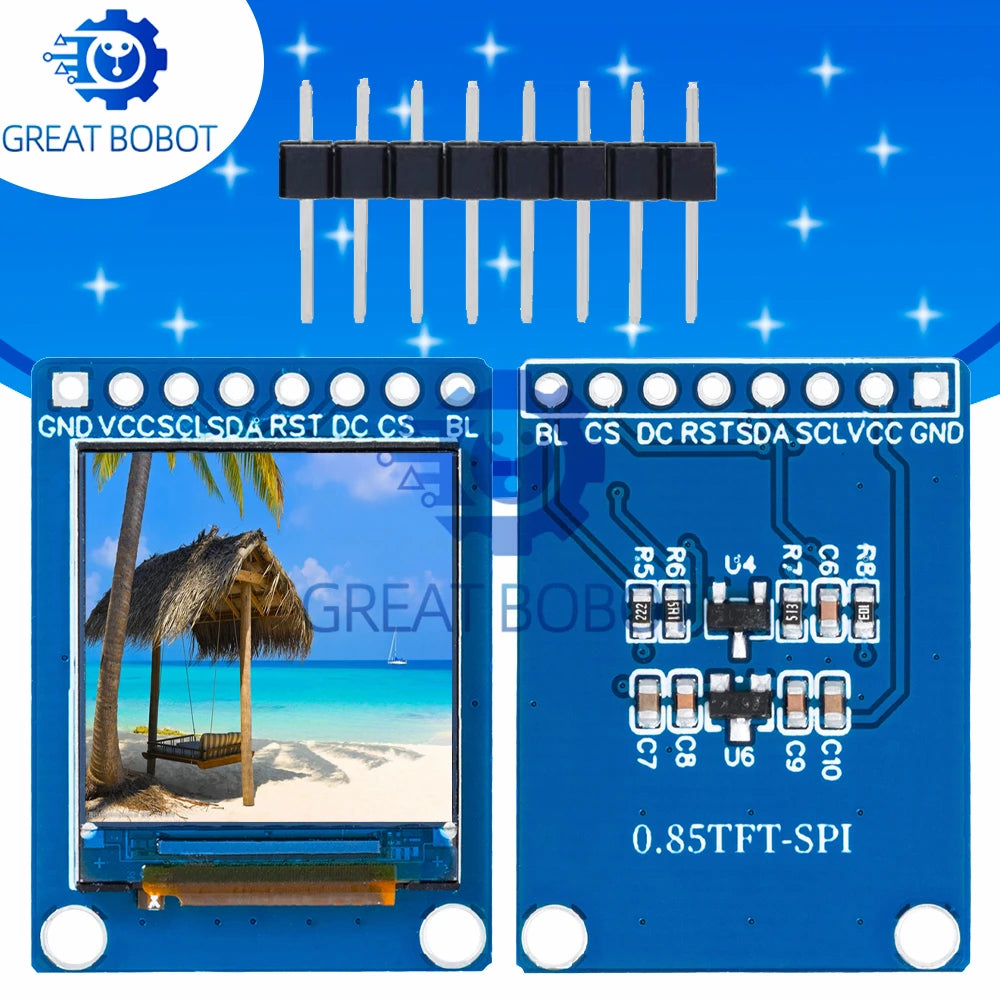 0.85" TFT LCD Module 128x128 SPI ST7735 for Arduino LCD Display Module Axl Default Title