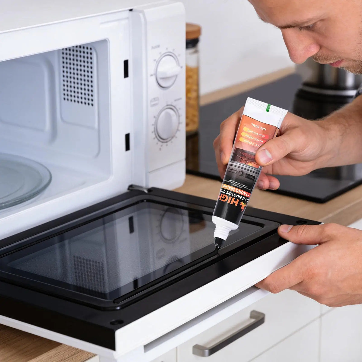 High Temp Repair Glue 50ml – Oven, BBQ & Fireplace Heat Resistant Adhesive Axl