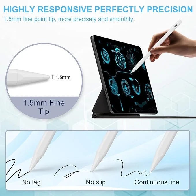 iPad Stylus Pen – Palm Rejection, Tilt & Magnetic 2018–2023 iPad Stylus Pen Axl