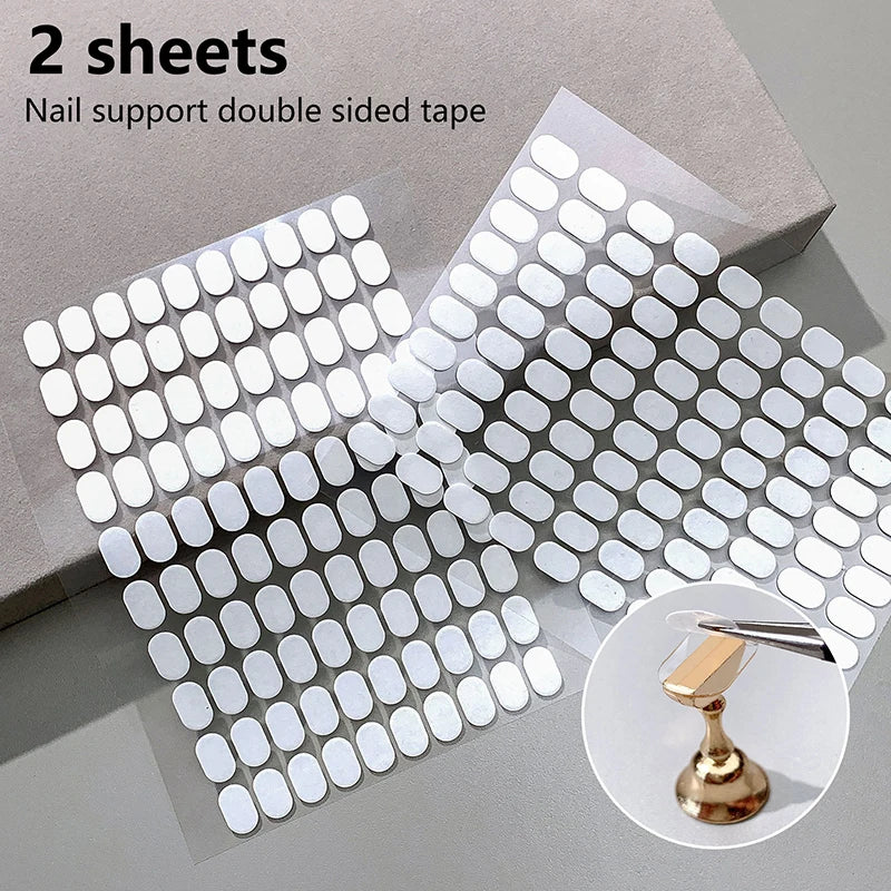 200 Pcs Double-Sided Nail Tape for False Nail Display Stand Nail Art Adhesive Axl