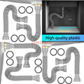 Flexible P-Trap Drain Pipe Set – Adjustable Under Sink Plumbing 2pk P-Trap Drain Pipe Axl China Mainland