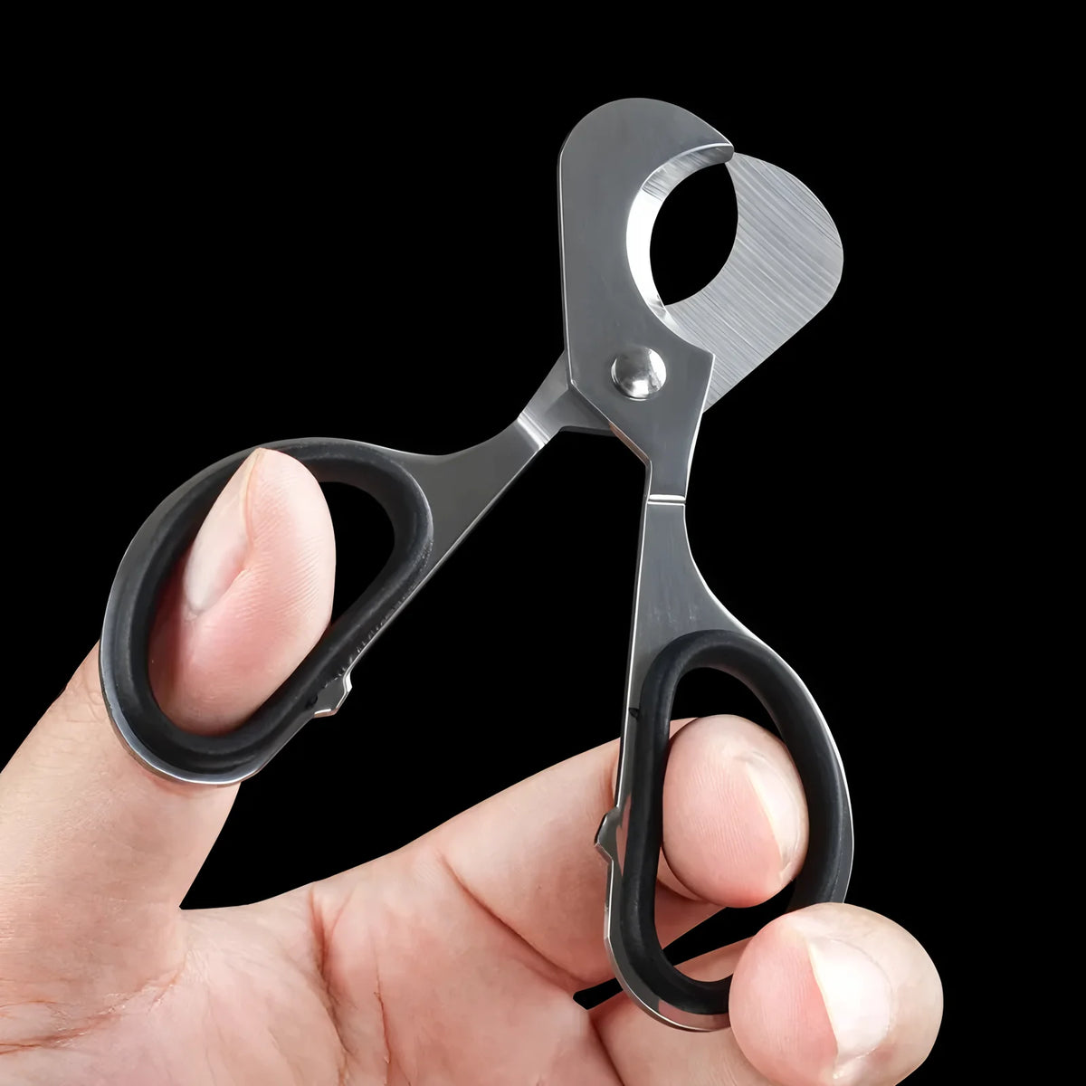 Stainless Steel Double Blade Cigar Scissors – Sharp Cutter Cigar Scissors Axl