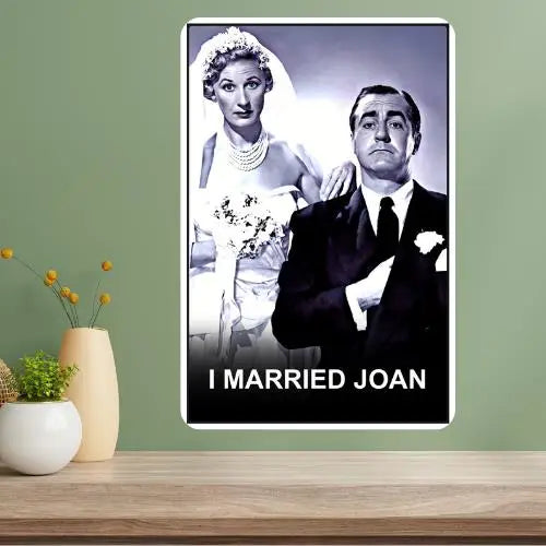 I Married Joan Classic TV Show Metal Poster Sign | Retro Décor Metal Wall Sign Axl aluminum sign aluminum 14x20cm
