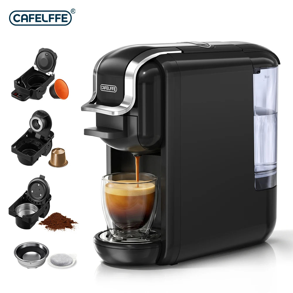 CAFELFFE MK-603 19Bar Capsule Espresso Machine | 4 Adapters Capsule Espresso Machine Axl Black United Arab Emirates US