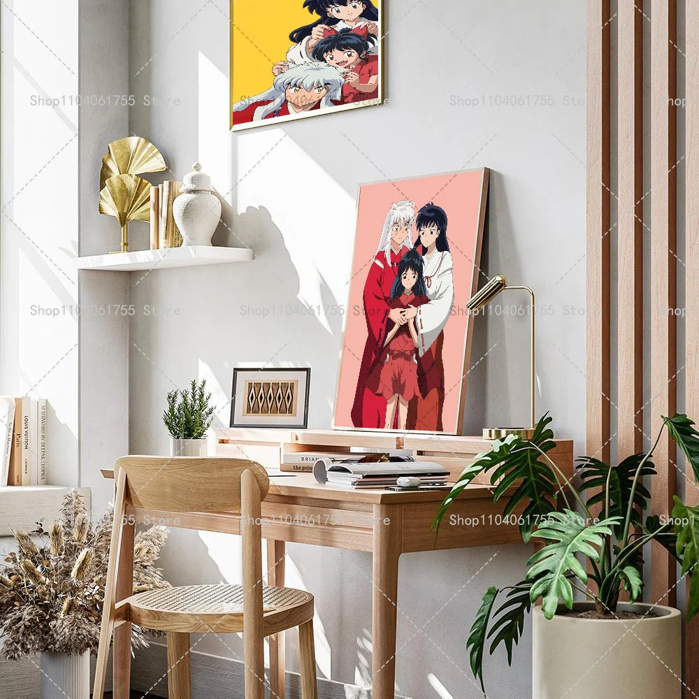 Inuyasha Anime Poster – Waterproof Self-Adhesive Wall Art Sticker Anime Wall Poster Axl
