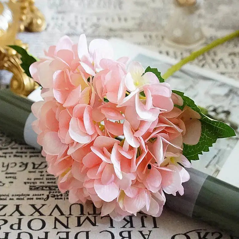 Silk Hydrangea Artificial Bouquet – Wedding & Home Décor Artificial Flower Bouquet Axl color 5 1pieces