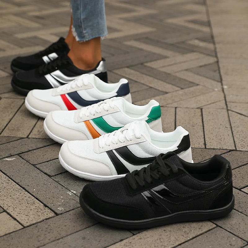 DQTBE Wide Toe Barefoot Sneakers – Unisex Breathable Mesh Wide Toe Sneakers Axl