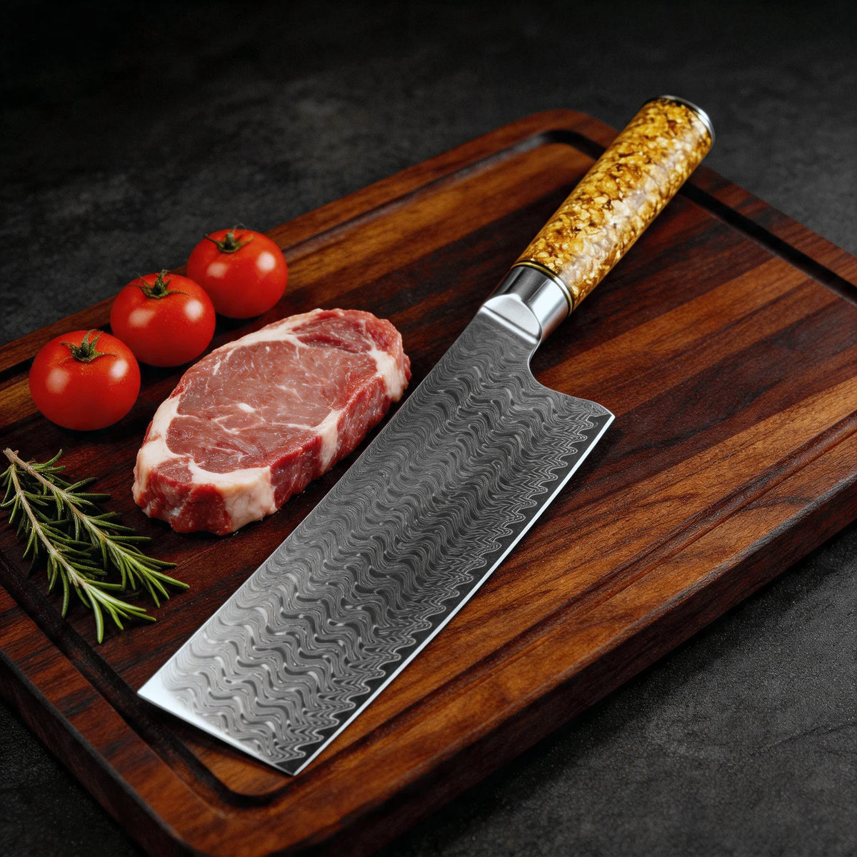 XITUO Damascus Steel Knife Set 1–5 PCS | Chef & Kitchen Knives Damascus Knife Set Axl