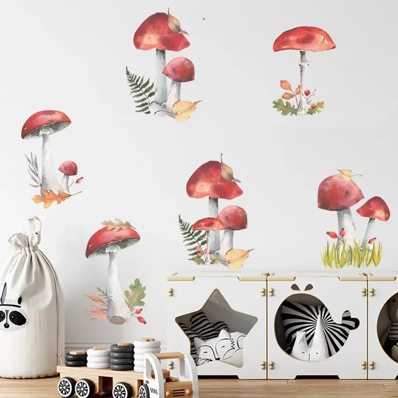 Fairy Forest Mushroom Wall Stickers – Kids Nursery Decal Wall Sticker Decal Axl