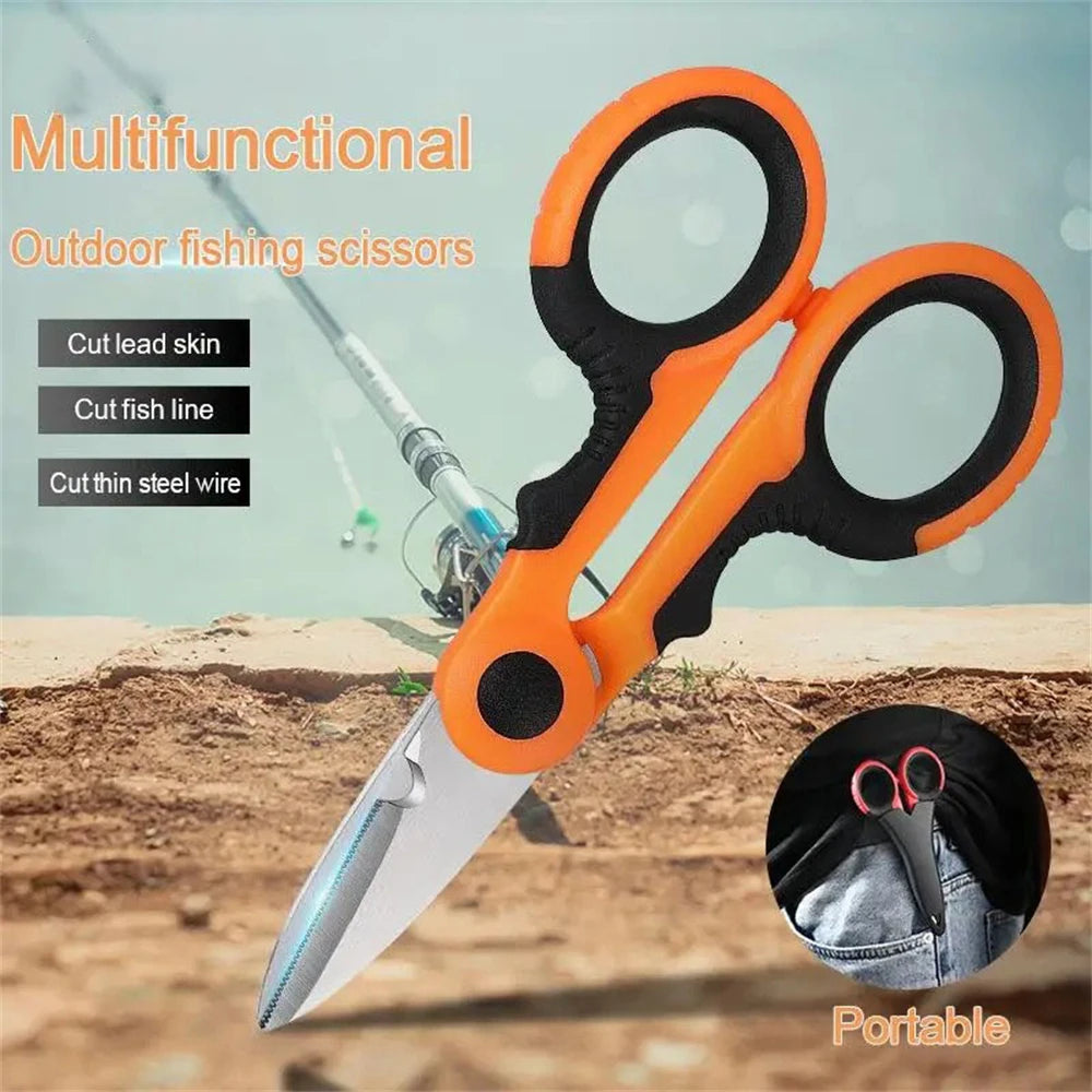 Stainless Steel Multi-Purpose Scissors – Fabric, Wire & Fishing Multi-Purpose Scissors Axl